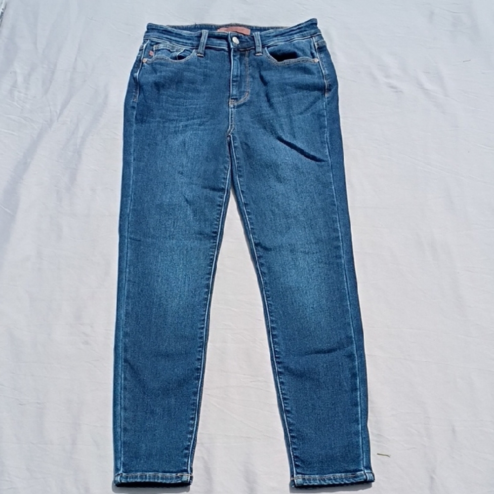 Judy Blue Dark Blue Thermal Skinny Jeans